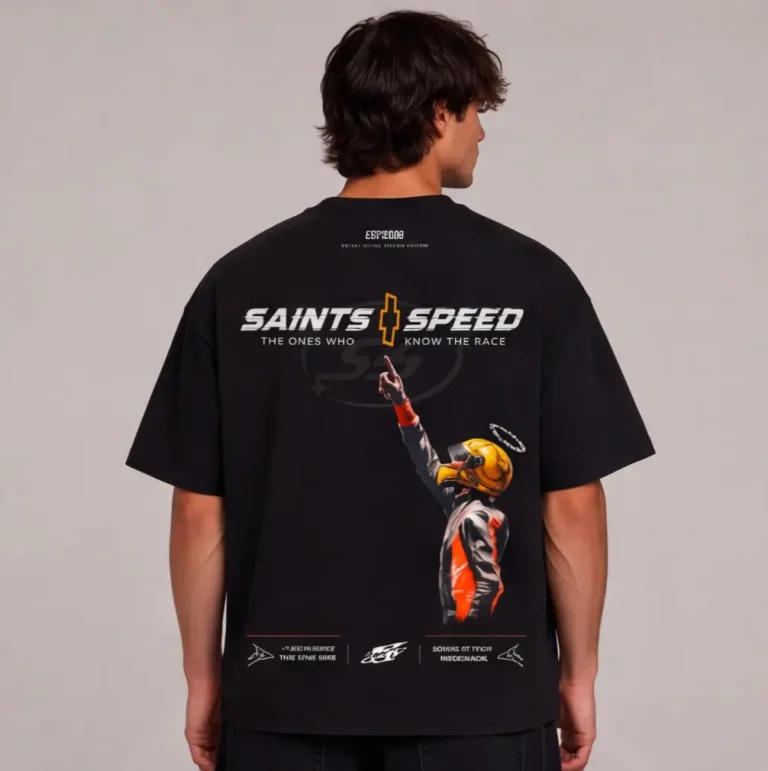 Speed & Saints Black Tee